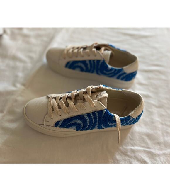 Soludos Women's Ibiza platform psychedelic spiral marine blue 6.5 - Picture 4 of 10